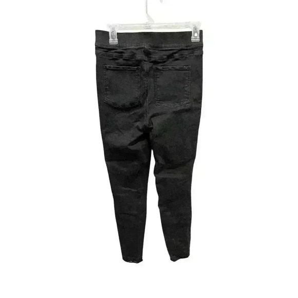 SPANX Women's Medium Distressed Ankle Skinny Jegging Jeans in Vintage Black - Picture 6 of 8